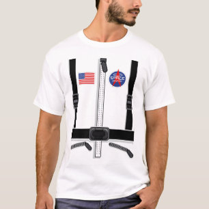 Camiseta Figurino De Astronauta Para Crianças Homens, Fato