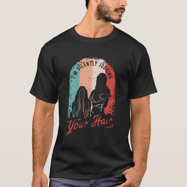 Camiseta Figurino De Barber Para Hairstylist E Hairdresser (Frente)