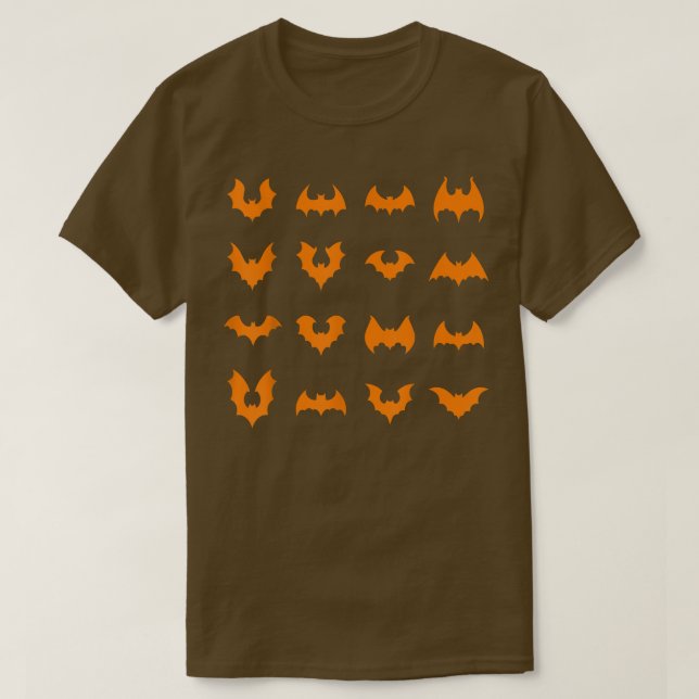 Camiseta Figurino de Bats de Halloween (Frente do Design)