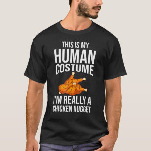Camiseta Figurino De Galinha Nugget Para Crianças Fashion N