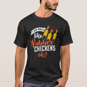 Camiseta Figurino de Gift de Frango de Borracha