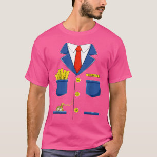 Camiseta Figurino De Halloween Do Condutor De Comboios Para