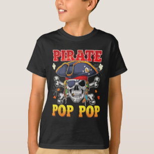 Camiseta Figurino de Halloween Pirate Pop-pop