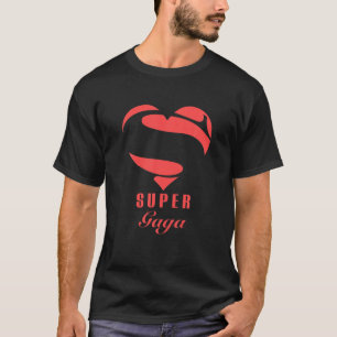 Camiseta Figurino de Natal da Família Super Gaga Super Heró