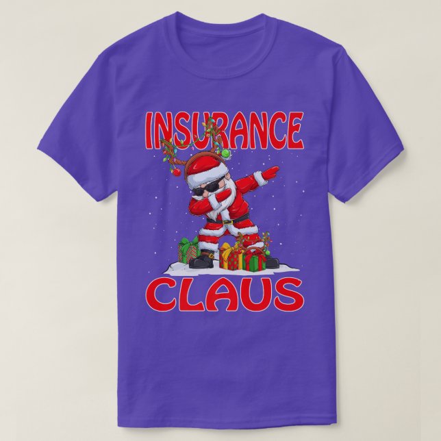Camiseta Figurino de Natal do Insurance Papai Noel (Frente do Design)