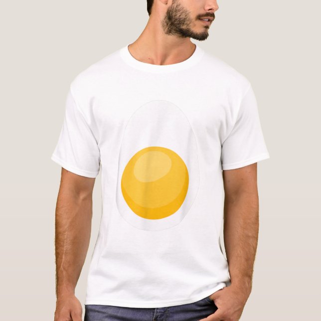 Camiseta Figurino De Ovo Com Dia de as Bruxas engraçado Par (Frente)