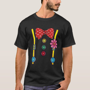 Camiseta Figurino de Palhaço Halloween Meninas de Vintage M