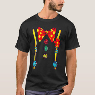 Camiseta Figurino de Palhaço Halloween Meninas de Vintage M