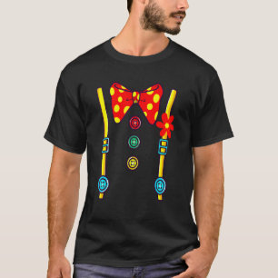 Camiseta Figurino de Palhaço Halloween Meninas de Vintage M