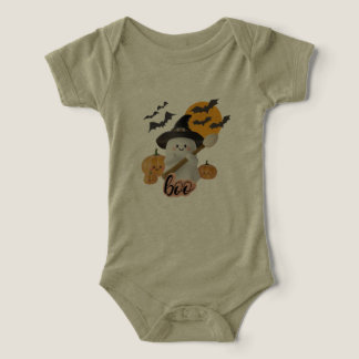 Camiseta Figurino do Bebê do Dia das Bruxas - BooGhost e Ab