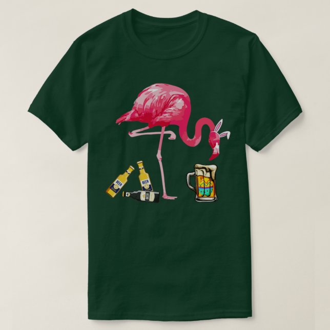 Camiseta Figurino do Bebendo Flamingo Dia da Páscoa de Cerv (Frente do Design)