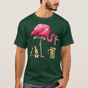 Camiseta Figurino do Bebendo Flamingo Dia da Páscoa de Cerv