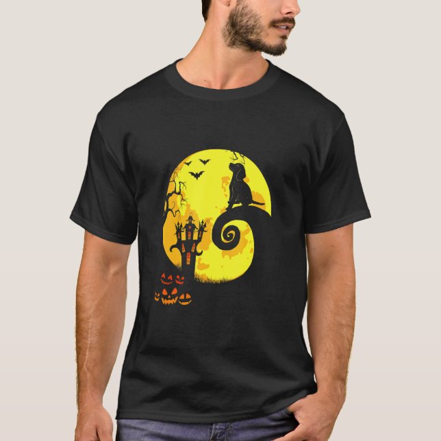 Camiseta Figurino do Dia das Bruxas de Beagle Moon (Frente)