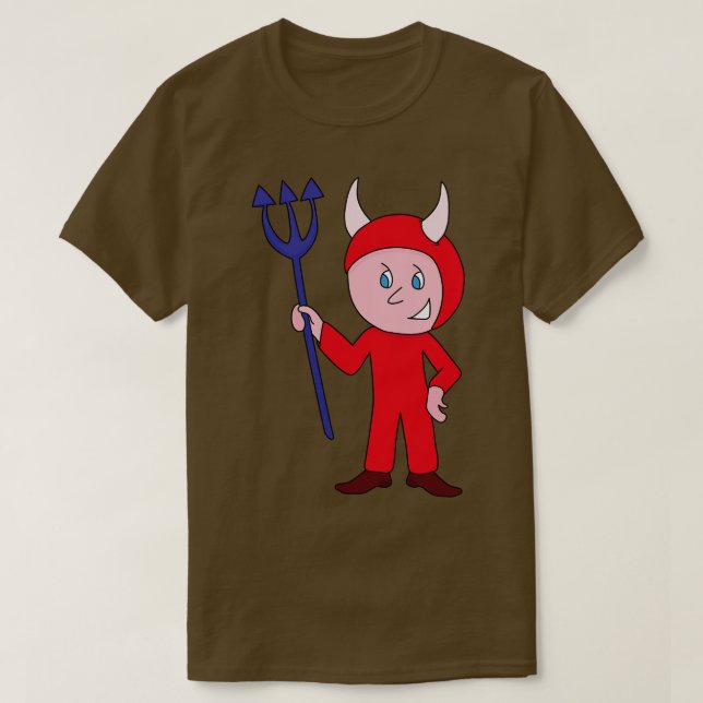 Camiseta Figurino do Dia das Bruxas do Diabo (Frente do Design)