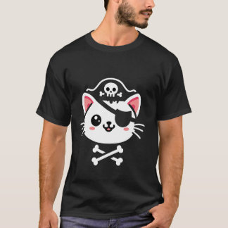 Camiseta Figurino do Pirata Cat Halloween