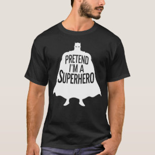 Camiseta Figurinos Adultos de Halloween Fingem que sou um s