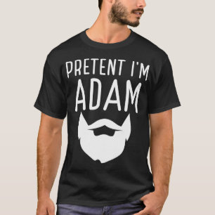 Camiseta Figurinos de Halloween Adultos Fingem que sou Adam