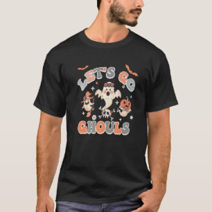 Camiseta Figurinos de roupas fantasmas do Halloween Retro V