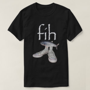 Camiseta Fih Fish Calçados Meme Funny Misspelle Tee