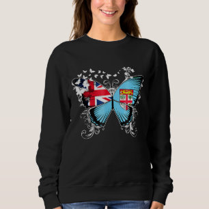 Camiseta Fiji Flag Butterfly Graphic T