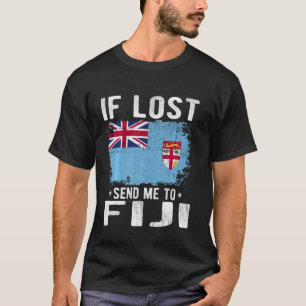Camiseta Fiji Flag Souvenir - Se perdido envie-me para Fiji