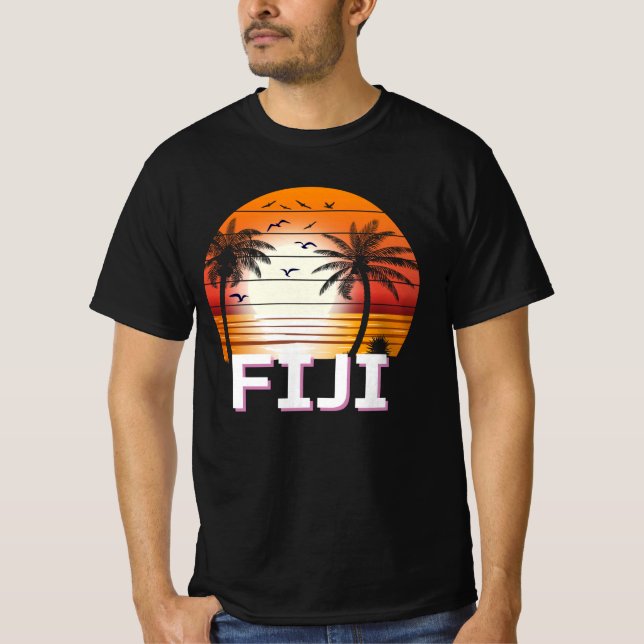 Camiseta Fiji Palmeiras Vintage Verão Praia (Frente)