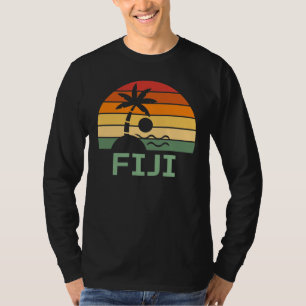 Camiseta Fiji Vintage Palm Trees Summer Beach