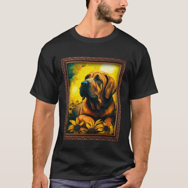 Camiseta Fila Brasileiro Pintando Flor de Girassol Mãe Mulh (Frente)