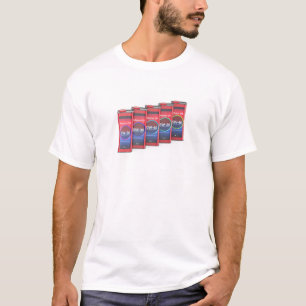 Camiseta Fila com diferentes óleos automóveis