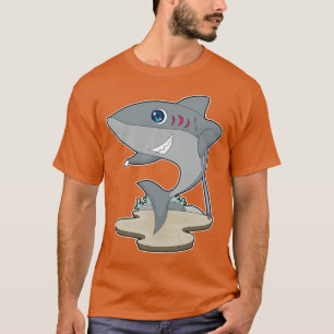 Camiseta Fila de Bilhar de Tubarão