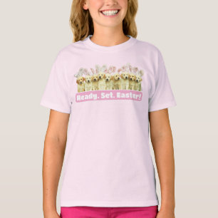 Camiseta Fila de Coelhinhos Cachorrinhos