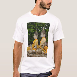 Camiseta Fila de estátuas de Buda, Wat Yai Chaya Mongkol