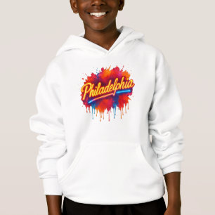 Camiseta Filadélfia Neon Street Art - Cor Negrito
