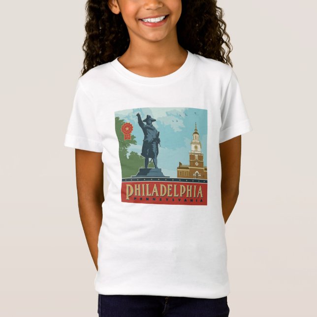 Camiseta Filadélfia, PA | Independência Hall (Frente)