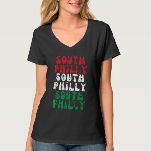 Camiseta Filadélfia South Philly Italiano Bandeira Cidade B