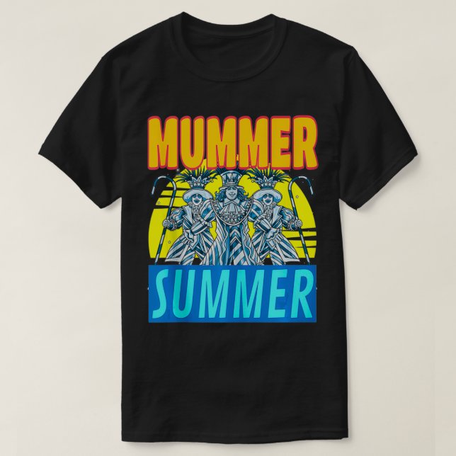 Camiseta Filadélfia Summer Mummers Day Anos novos Engraçado (Frente do Design)