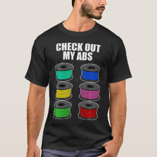 Camiseta Filamentos Divertidos de Impressão 3D para Impress