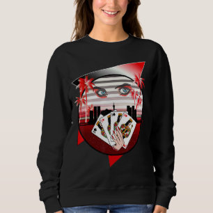 Camiseta Filas de Cartões Poker do Retro Vintage anos 80 90
