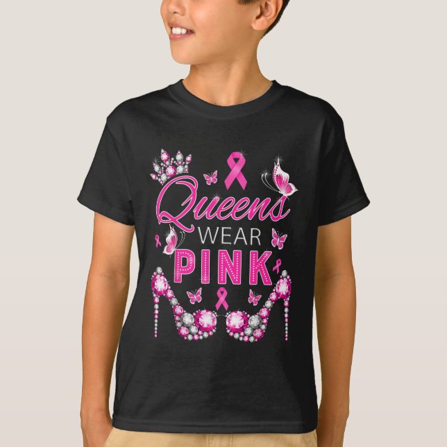 Camiseta Filas Vestem Su de Sensibilização do Cancer de Mam (Frente)