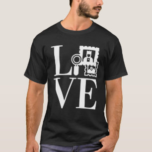 Camiseta Filatelista de Coletas de Cartazes de Amor