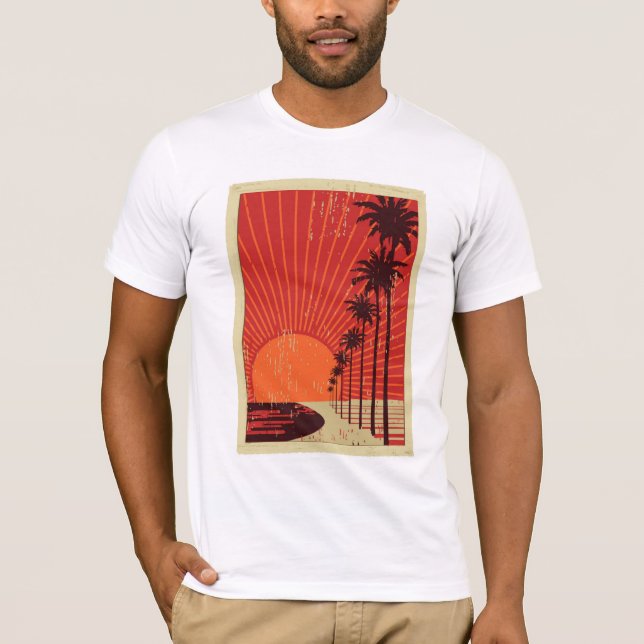 Camiseta Fileira da palmeira (Frente)