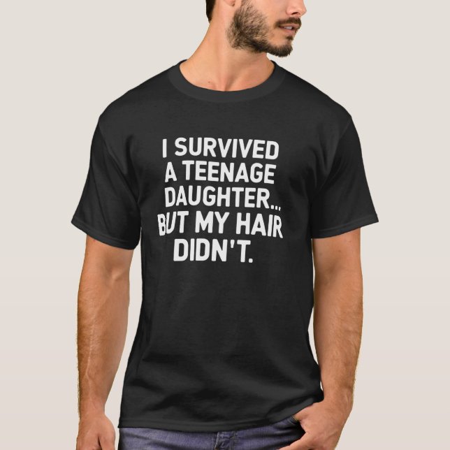 Camiseta Filha Adolescente Divertida Mãe Pai Ideia (Frente)