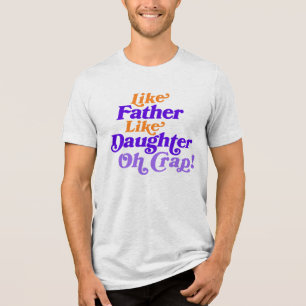 Camiseta Filha ao Pai Ofertas Adicionam Foto De Volta Piada