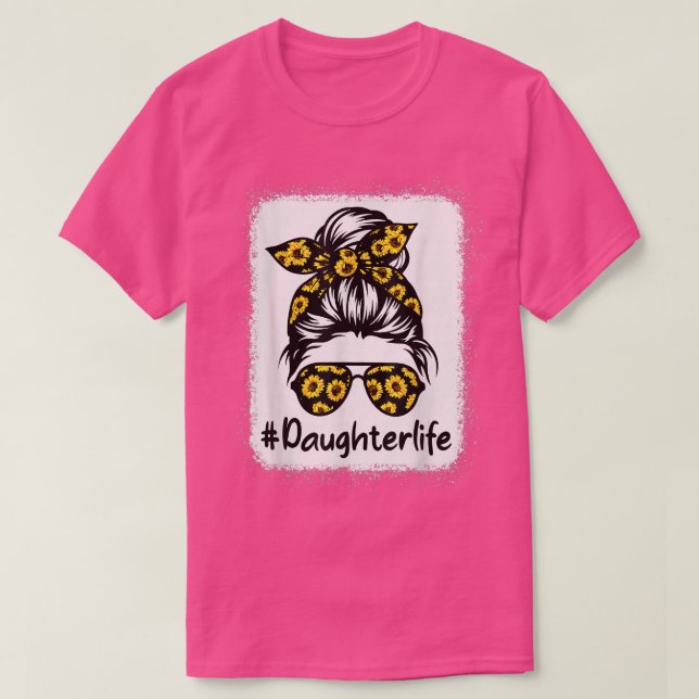 Camiseta Filha Clássica Com Girassol Mama (Frente do Design)