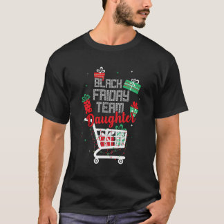 Camiseta Filha da Equipe de Sexta-Feira Negra Comprando o C
