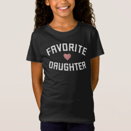 Camiseta Filha Da Família Filha Favorita Engraçada