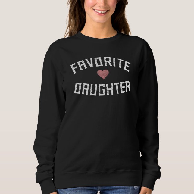 Camiseta Filha Da Família Filha Favorita Engraçada (Frente)