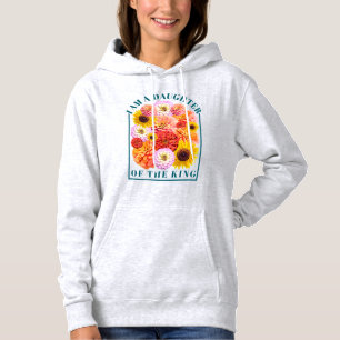 Camiseta Filha da Identidade do Rei em Cristo Floral