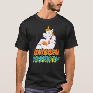 Camiseta Filha de Aniversário de Segurança do Unicórnio, Pa
