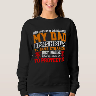 Camiseta Filha de Bombeiro Meu Pai Arriscou a Vida Por S